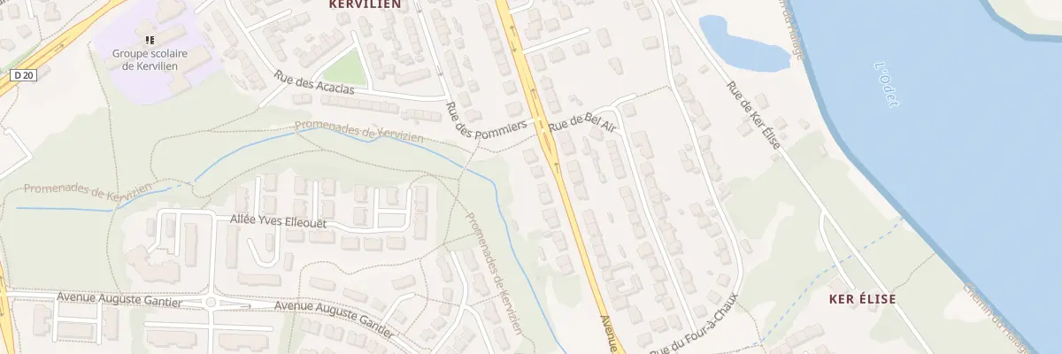 Plan du 45 Av du Corniguel à Quimper