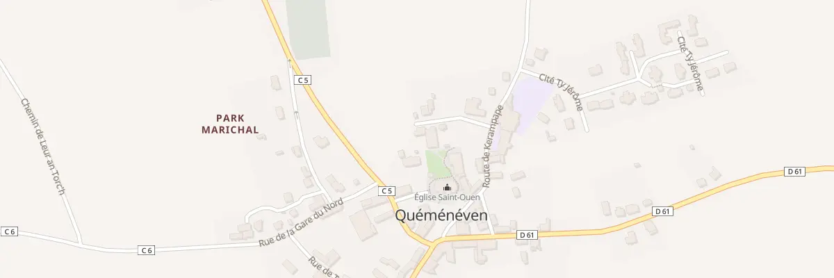 Plan du 5 Rue Saint-Laurent à Quéménéven