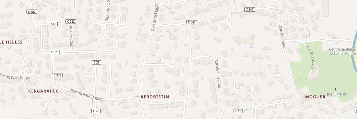 Plan du 30 Rue de la Plage à Combrit