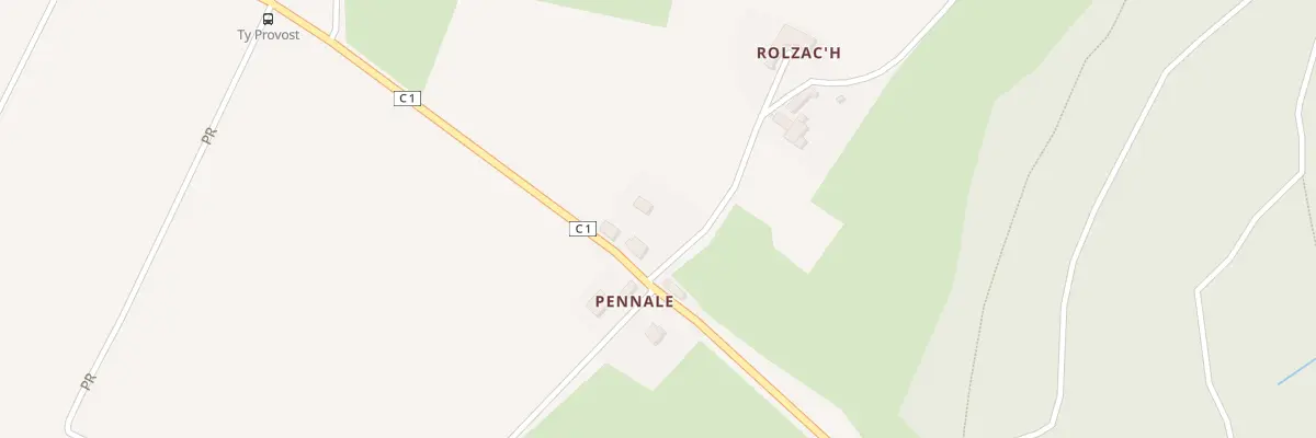 Plan du 1981B Pennale à Dinéault