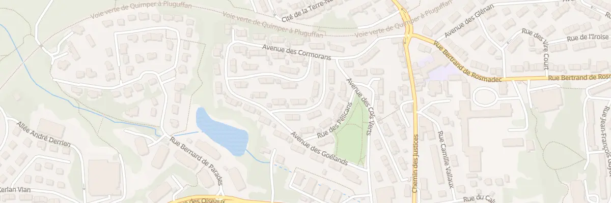 Plan du 8 Rue des Sarcelles à Quimper