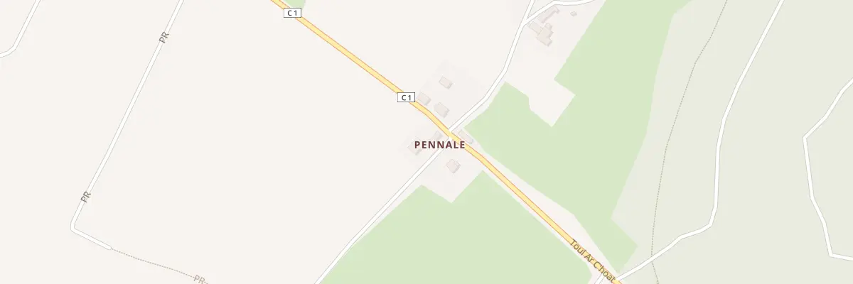 Plan du 12 Rte de Pennalé à Dinéault