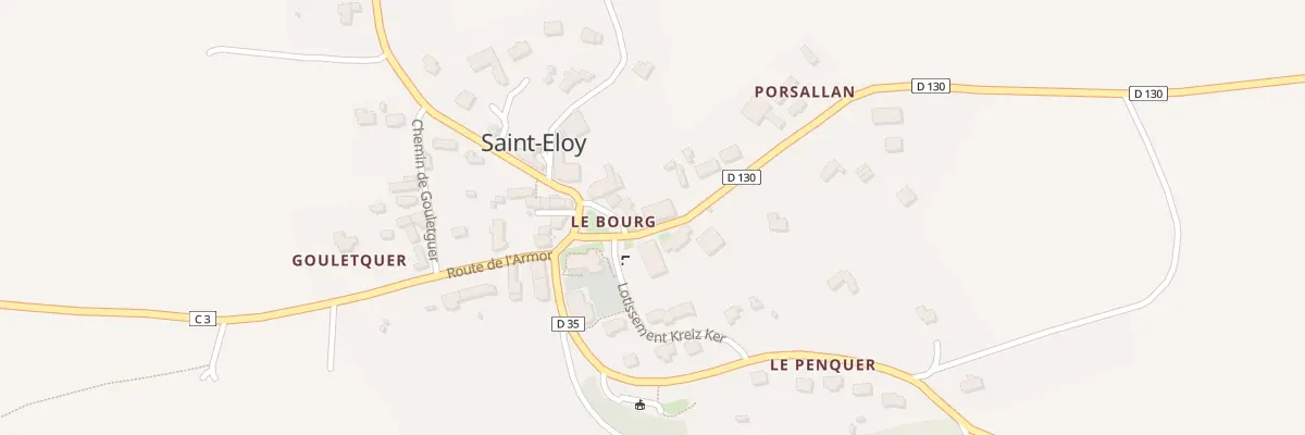 Plan du 2 Rte de l’Argoat à Saint-Eloy