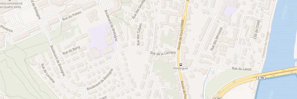 Plan du 49 Rue du Coteau de Penanguer à Quimper