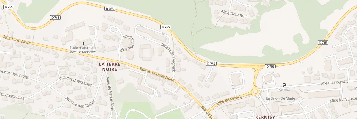 Plan du 5 Ven de Kergresk à Quimper