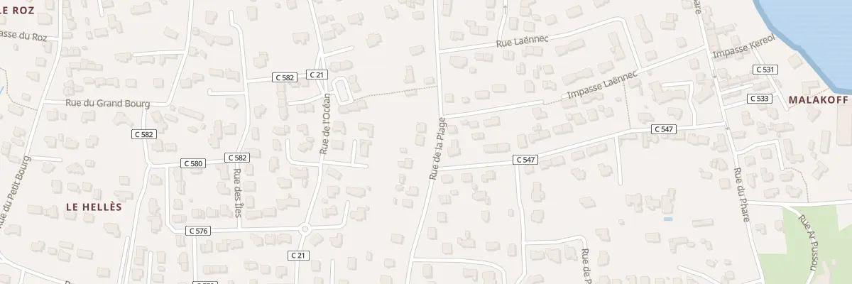 Plan du 29 Rue de la Plage à Combrit