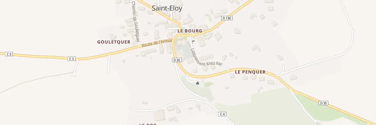 Plan du 1 Lot Kreiz Ker à Saint-Eloy