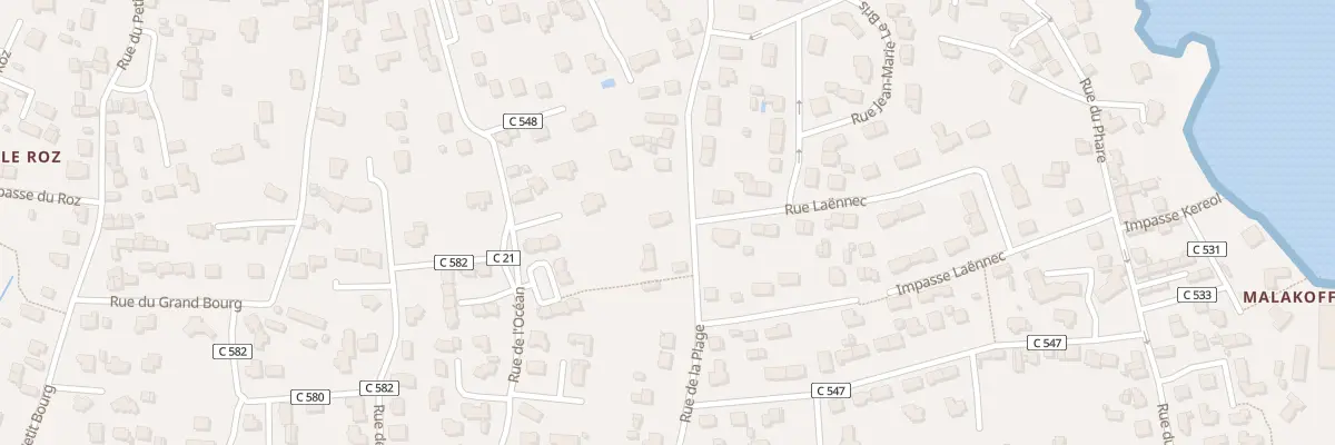 Plan du 19 Rue de la Plage à Combrit