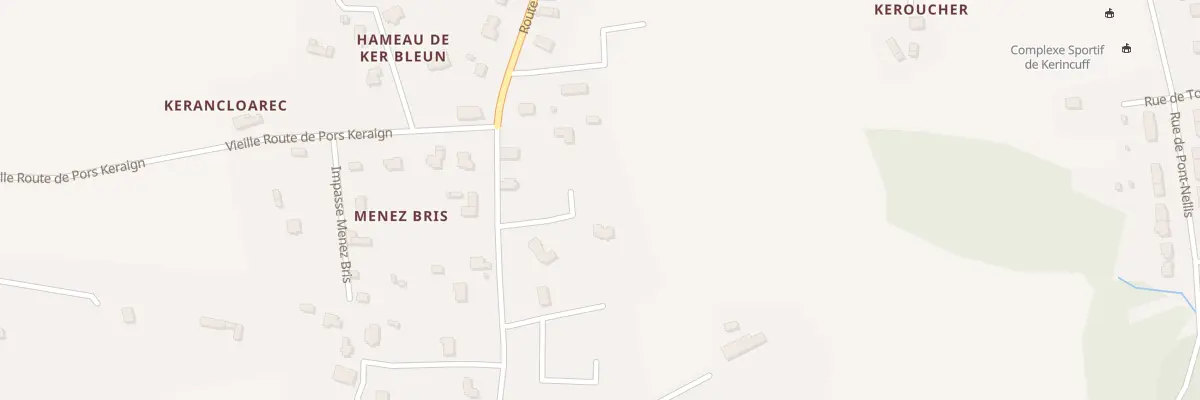 Plan du 89 Rte de l’Odet à Gouesnach