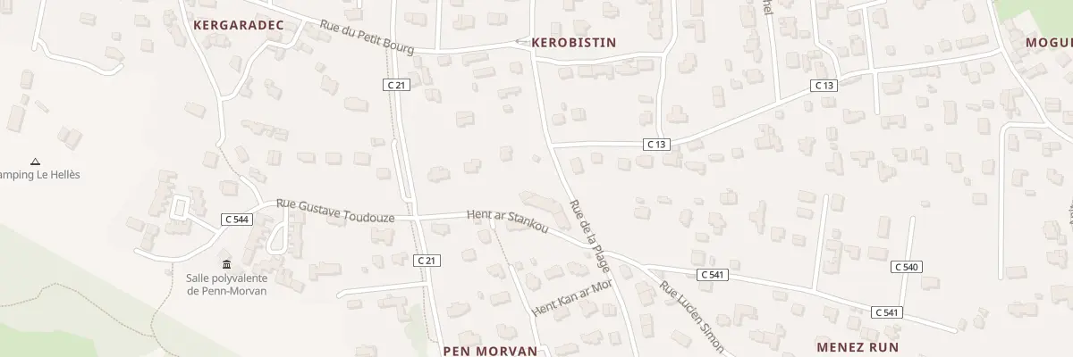 Plan du 55A Rue de la Plage à Combrit