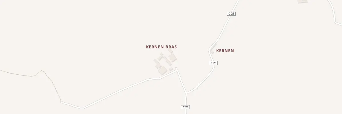 Plan du 2 Kernen à Ploudiry
