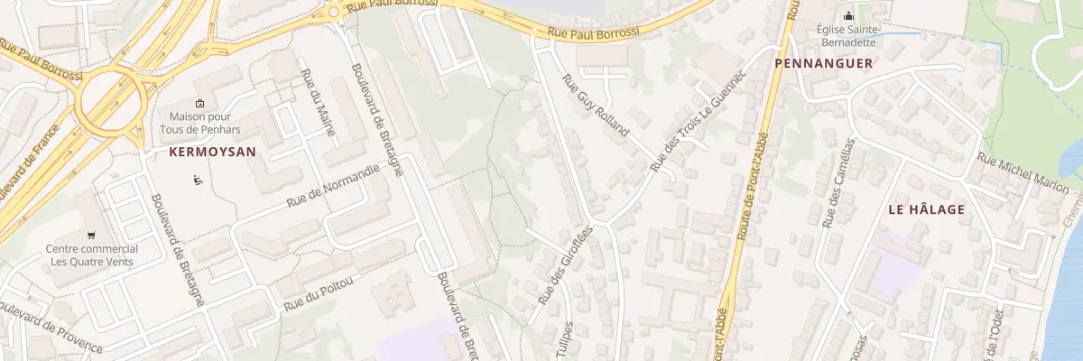 Plan du 17 Rue du Coteau de Penanguer à Quimper