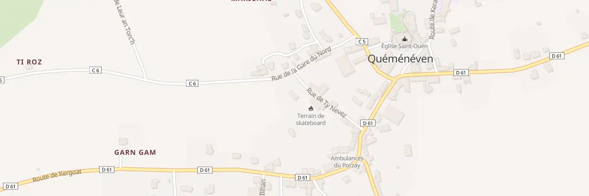 Plan du 11 Rue de Ty Nevez à Quéménéven