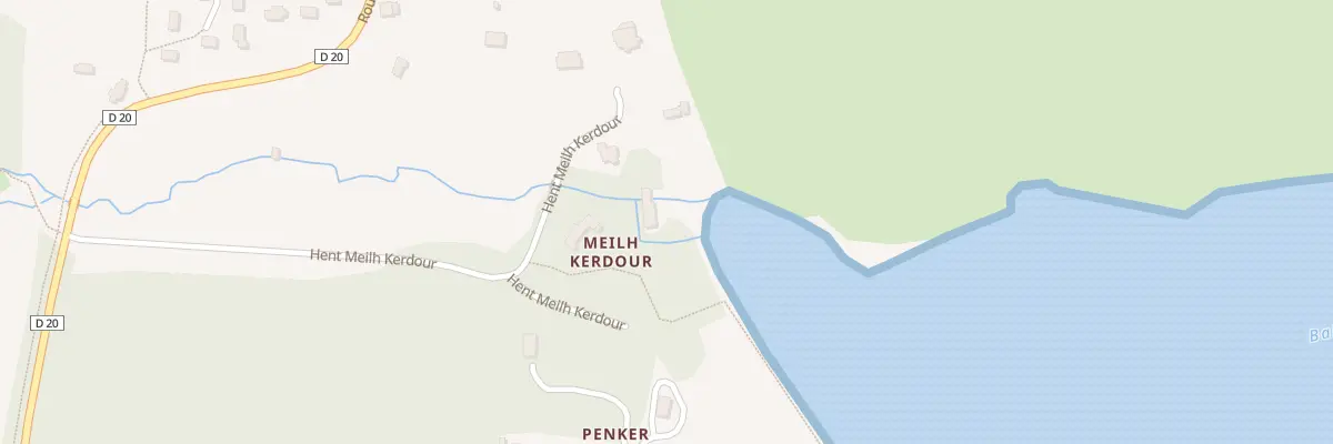 Plan du 5430 Meilh Kerdour à Plomelin