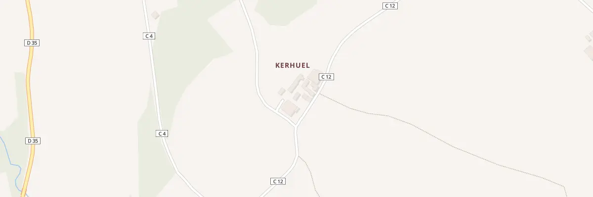 Plan du 3 Kerhuel au Tréhou