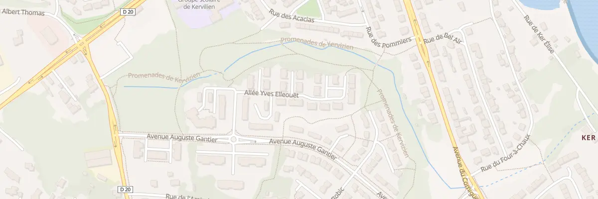 Plan du 56 All Yves Elleouet à Quimper