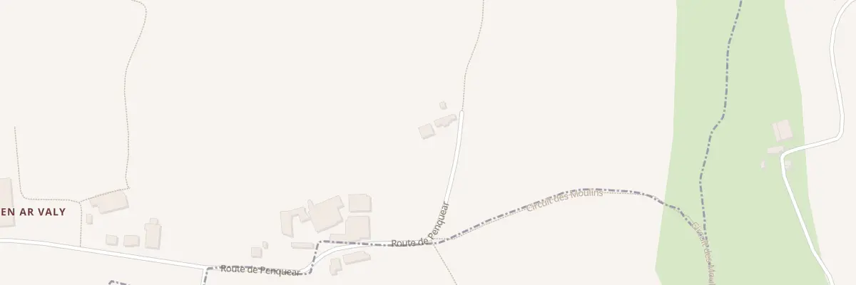 Plan du 110 Kergrach à Saint-Vougay