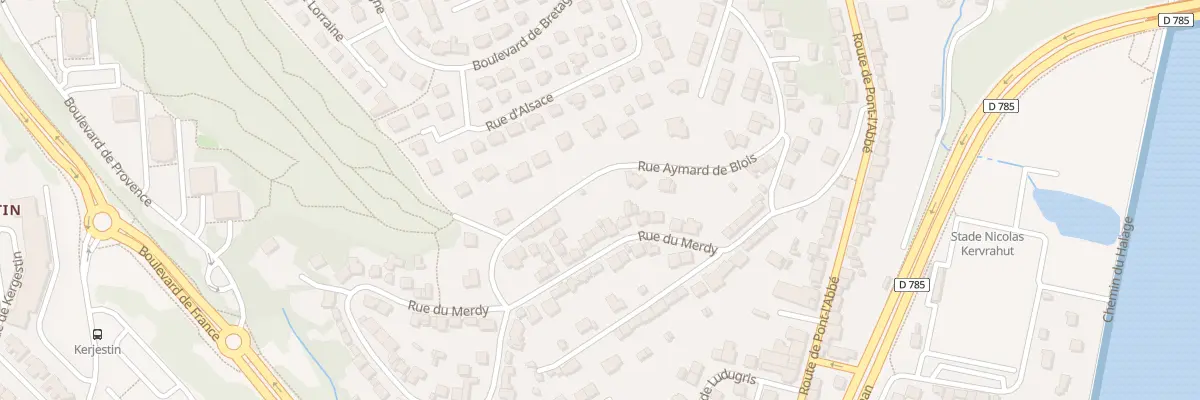 Plan du 35 Rue du Merdy à Quimper