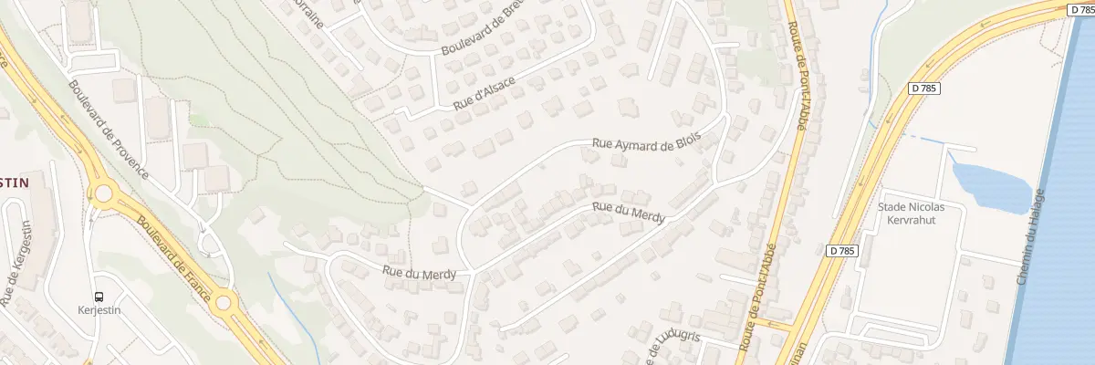 Plan du 37 Rue du Merdy à Quimper