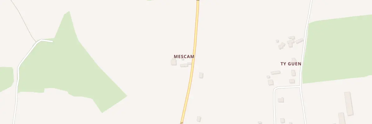 Plan du 278 Rte de Mescam à Bodilis