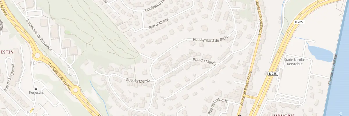 Plan du 41 Rue du Merdy à Quimper