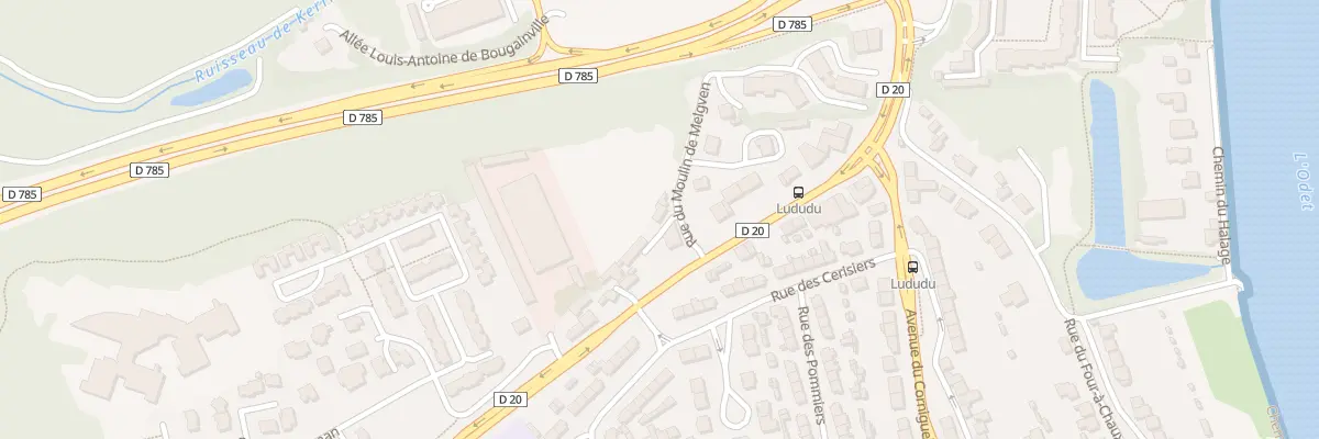 Plan du 7 Rue du Moulin de Melgven à Quimper