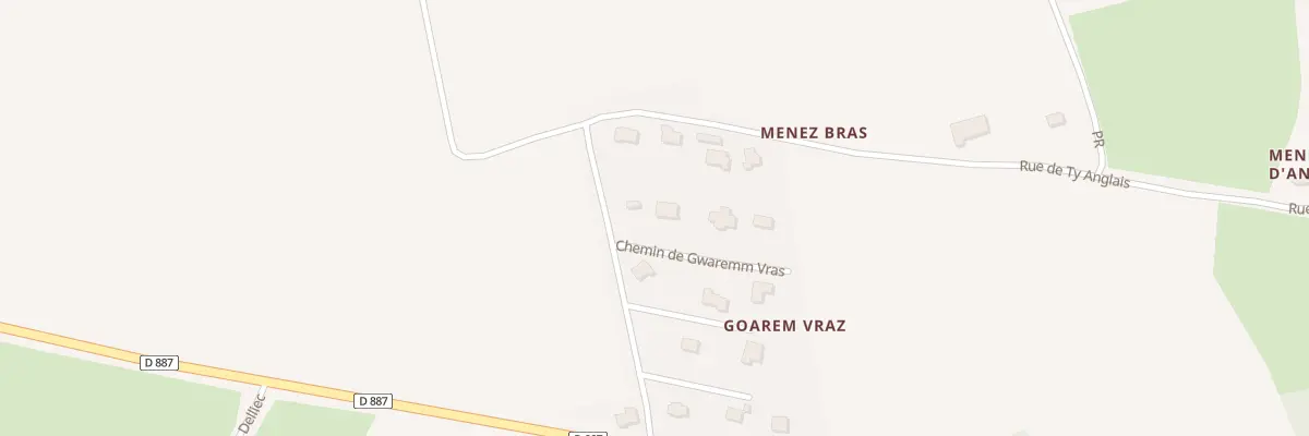 Plan du 146 Che de Gwaremm Vras à Dinéault