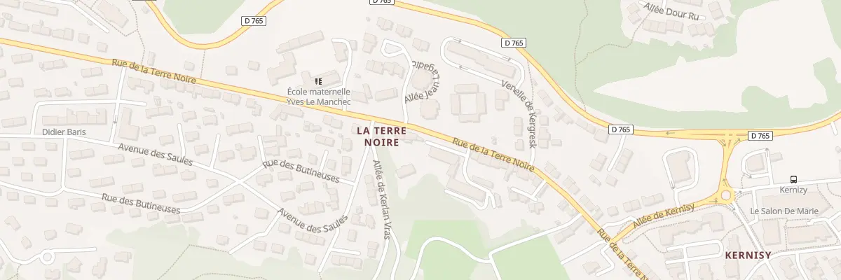 Plan du 58B Rue de la Terre Noire à Quimper