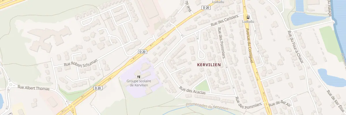 Plan du 32 Rue des Cerisiers à Quimper