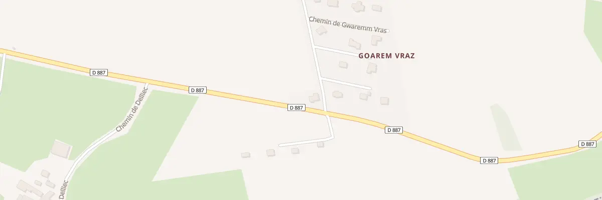Plan du 11 Che de Gwaremm Vras à Dinéault
