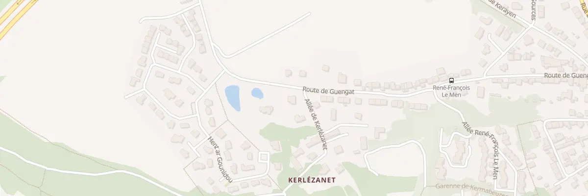 Plan du 82 Rte de Guengat à Quimper