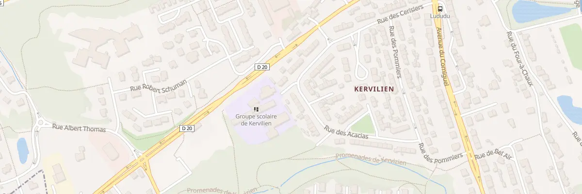 Plan du 46 Rue des Acacias à Quimper