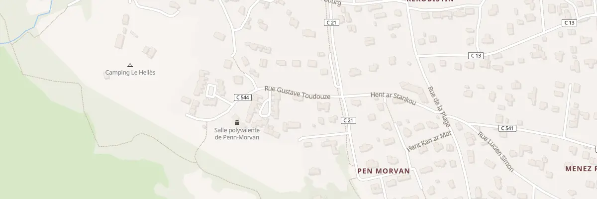 Plan du 14 Rue Gustave Toudouze à Combrit