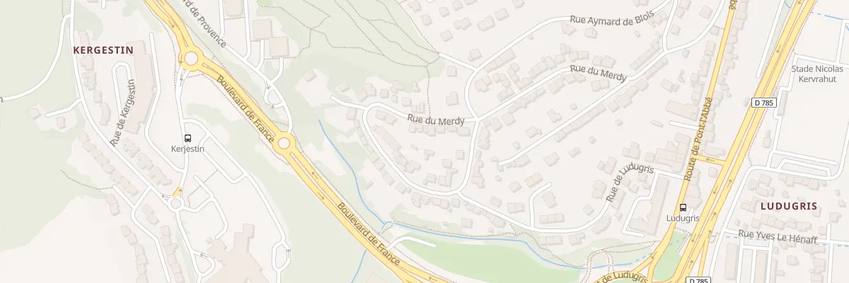 Plan du 40 Rue du Merdy à Quimper