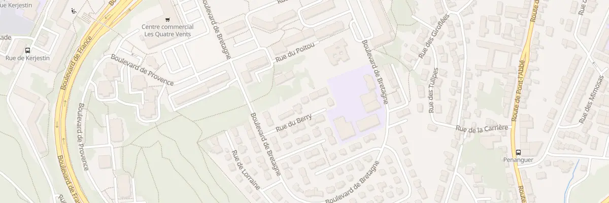 Plan du 10 Rue du Berry à Quimper