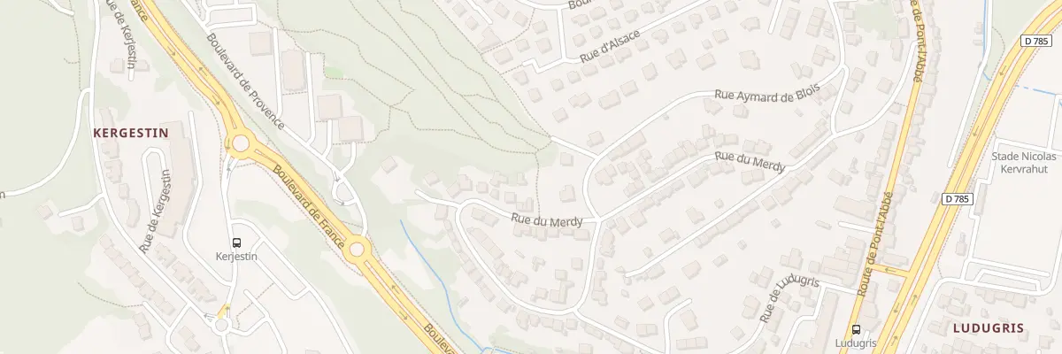 Plan du 53 Rue du Merdy à Quimper