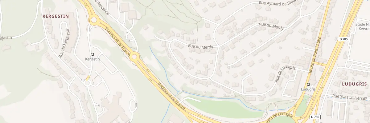 Plan du 54 Rue du Merdy à Quimper