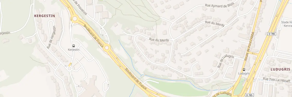 Plan du 52B Rue du Merdy à Quimper