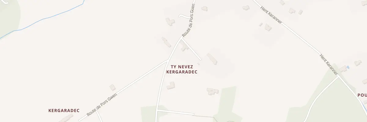 Plan du 13 Rte de Pors Gwen à Gouesnach