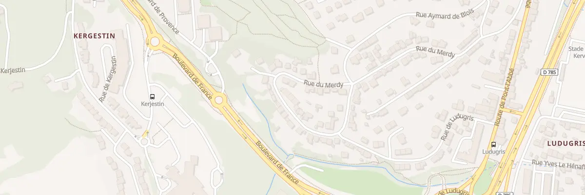 Plan du 52 Rue du Merdy à Quimper