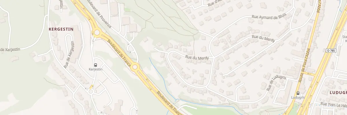 Plan du 48 Rue du Merdy à Quimper
