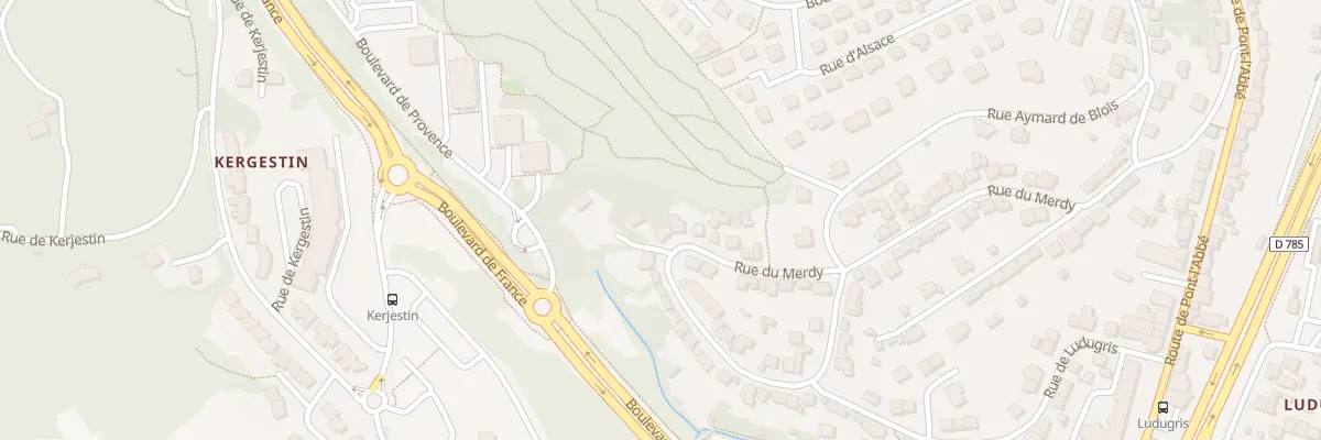 Plan du 65 Rue du Merdy à Quimper
