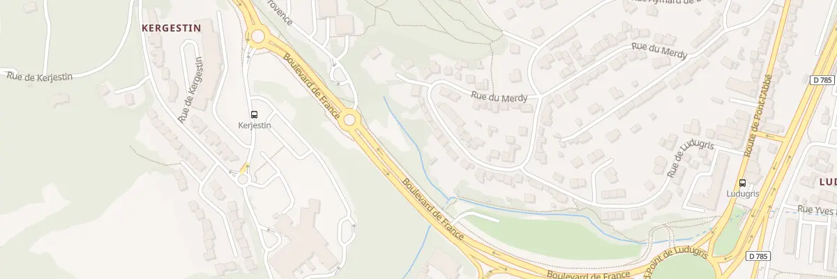 Plan du 79 Rue du Merdy à Quimper