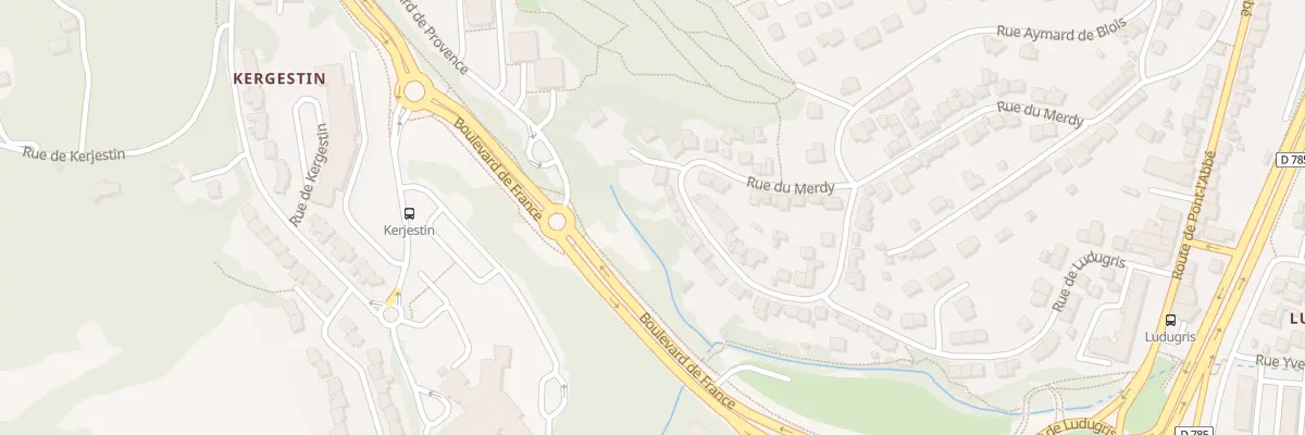 Plan du 75 Rue du Merdy à Quimper