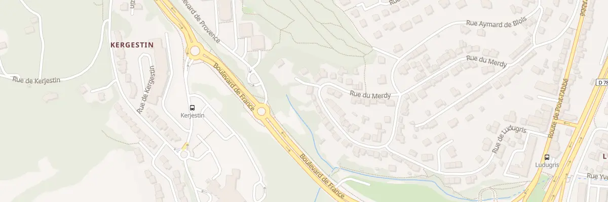 Plan du 73 Rue du Merdy à Quimper