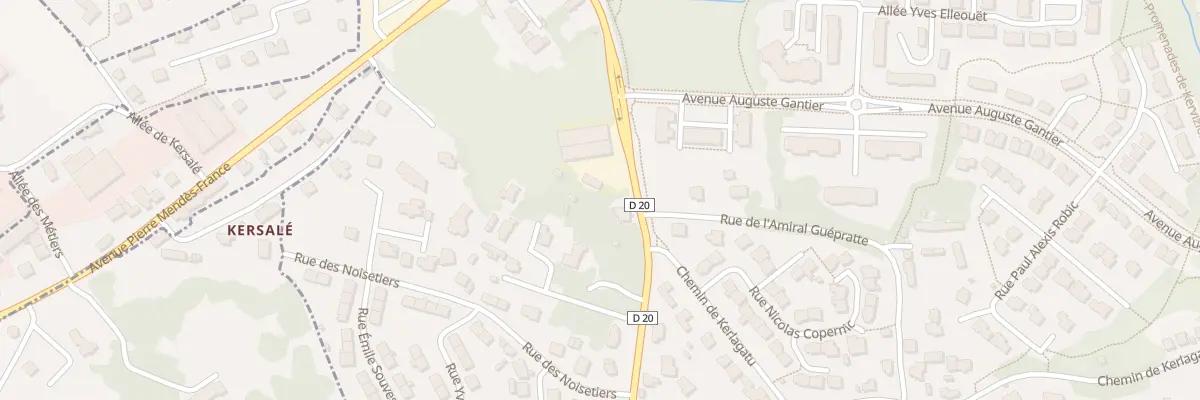 Plan du 21 Rte de Plomelin à Quimper