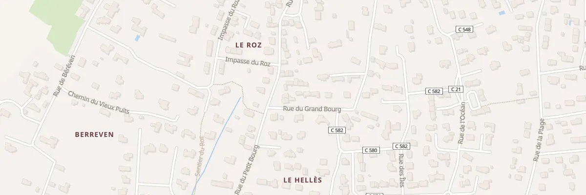 Plan du 23 Rue du Grand Bourg à Combrit