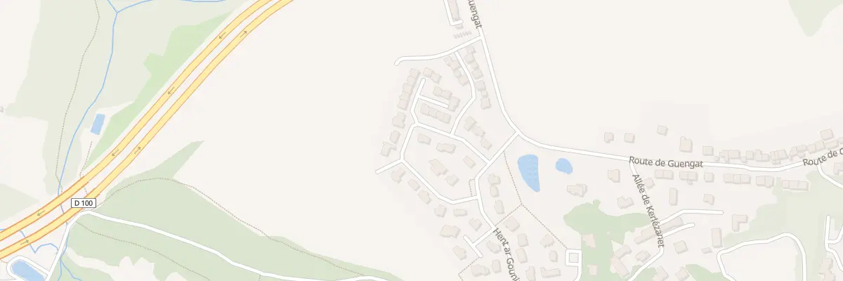 Plan du 8 Rue Jean le Bec à Quimper