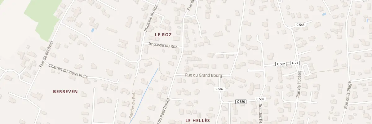 Plan du 38 Rue du Petit Bourg à Combrit