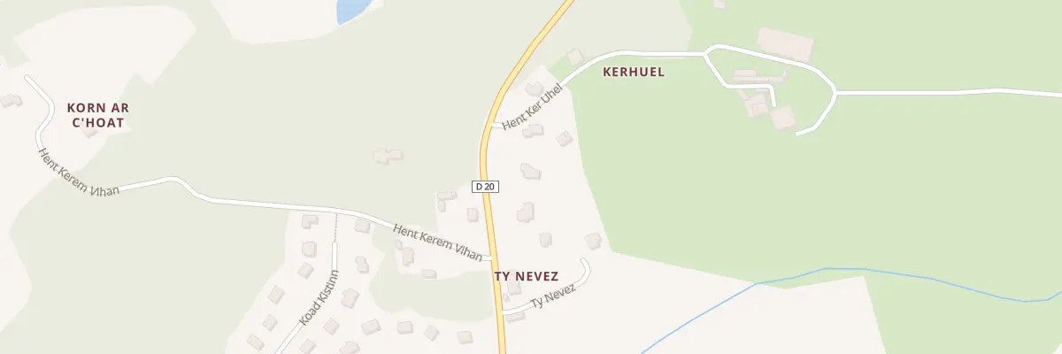 Plan du 5625 Kerhuel à Plomelin